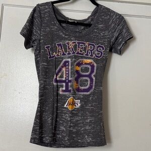 NBA Gray T-Shirt with Blue Logo